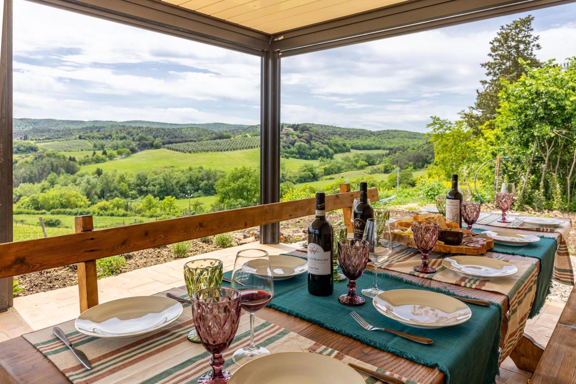 Pociano 1863 - Country House With Stunning View Of Siena Lupompesi Eksteriør bilde